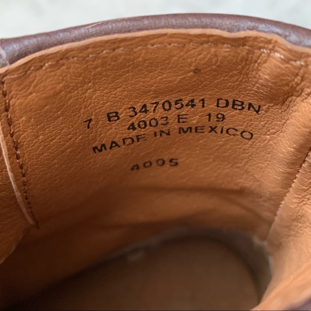 NEW Frye Burnished Leather Vicky Low Mid Boots 7 - Picture 6 of 8